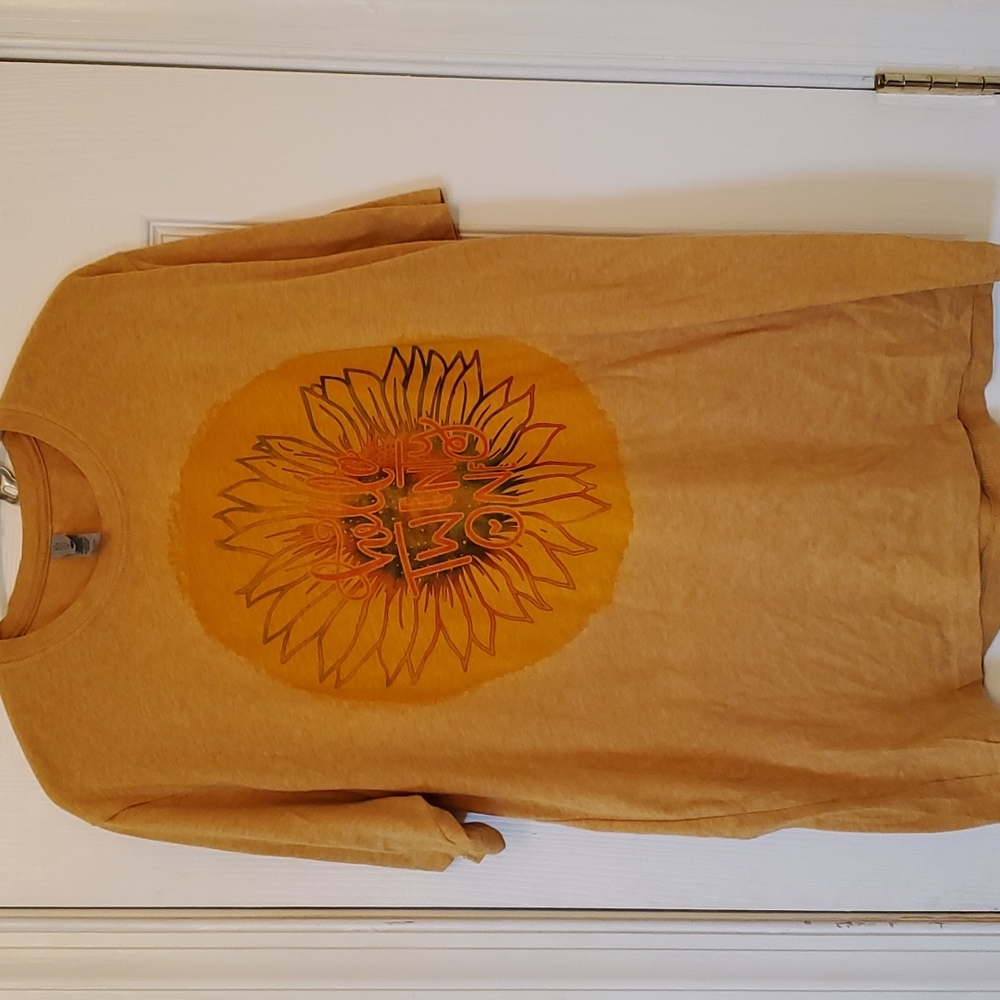 Yellow graphic tee shirt